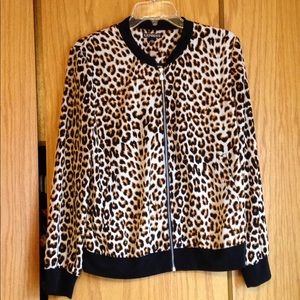 Express Leopard Print Jacket M